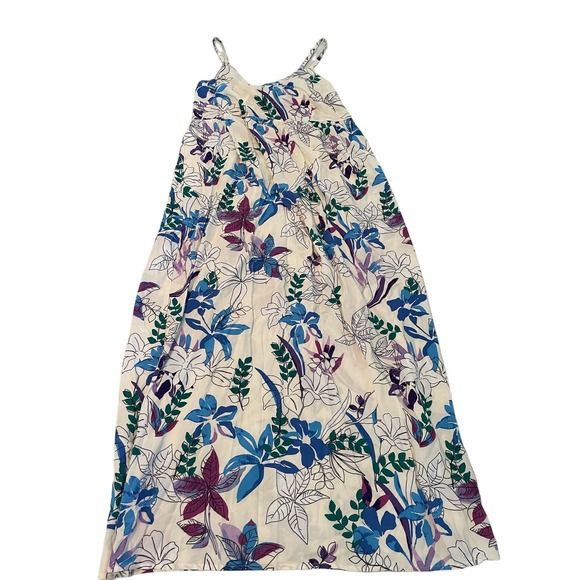 Isabel Maternity Women's Size XL Tie Back Woven Maxi Maternity Dress NWT Floral - Picture 1 of 6